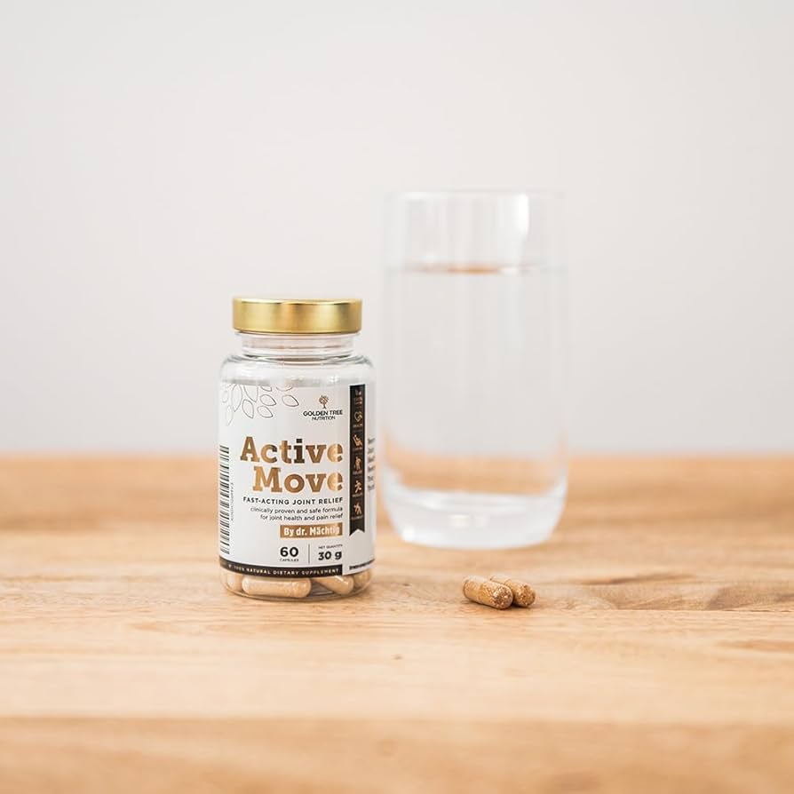 Golden Tree Active Move Joint Capsules with Boswellia, Hyaluronic Acid,  UC-II Collagen & Vitamin C - Joint Complex for Daily Joint Care - 60  Capsules : Amazon.de: Health & Personal Care