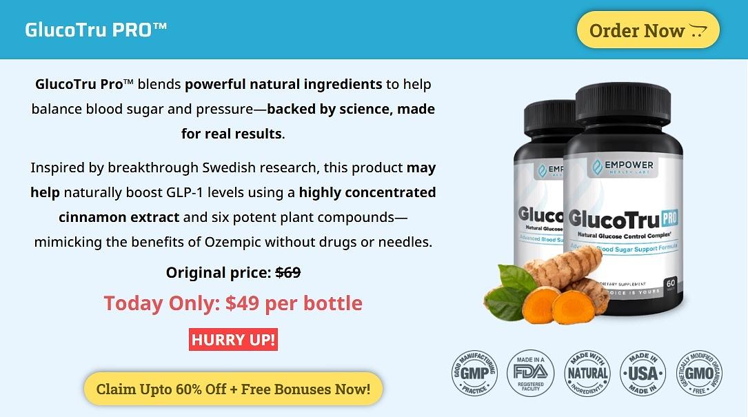 GlucoTru Pro [Updated 2025] Ingredients, Working & Benefits - Issabel