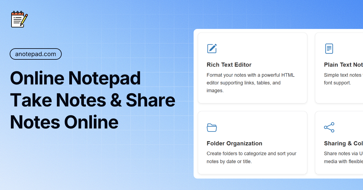 anotepad.com