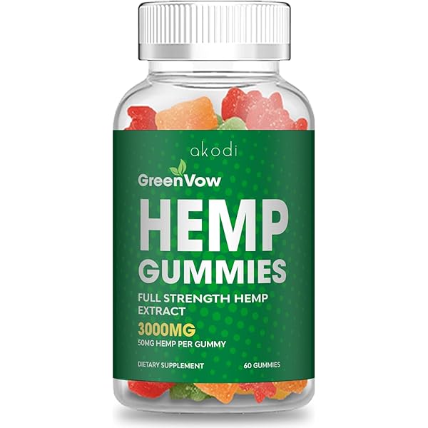 Amazon.com: Green Vow Hemp - GreenVow Hemp Gummy (2 Pack, 120 Gummies) :  Health & Household
