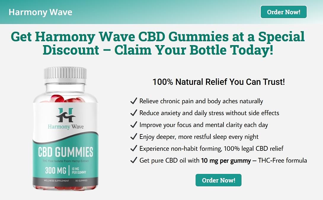 Harmony Wave CBD Reviews, Natural Ingredients, Price & Purchase