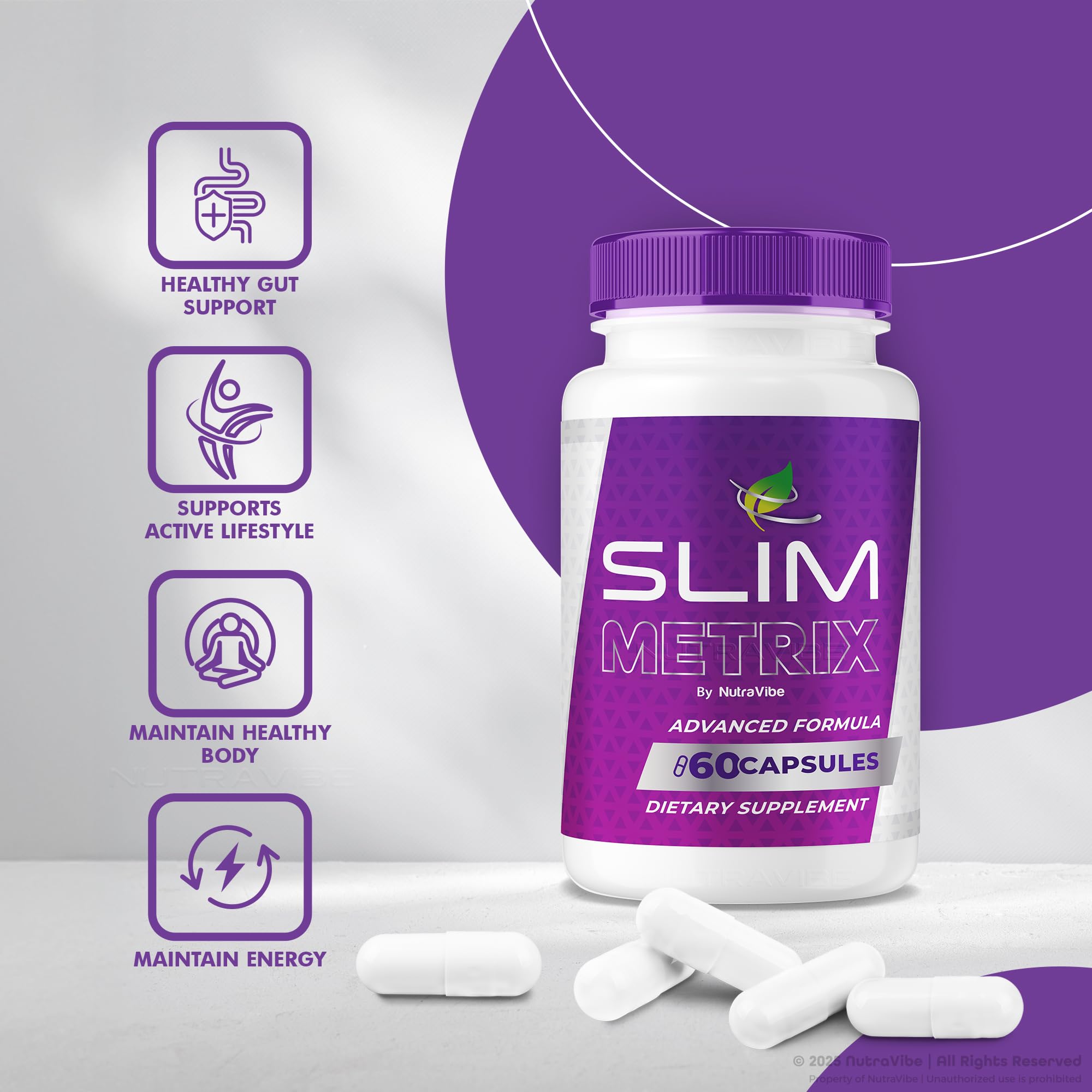 Amazon.com: (5 Pack) SlimMetrix Capsules – Premium Energy and Metabolic  Support Formula | Natural Supplement for Balance, Digestion &  Healthy-Looking Shape | Easy-to-Take Pills, Official Review (300 Capsules)  : Health & Household