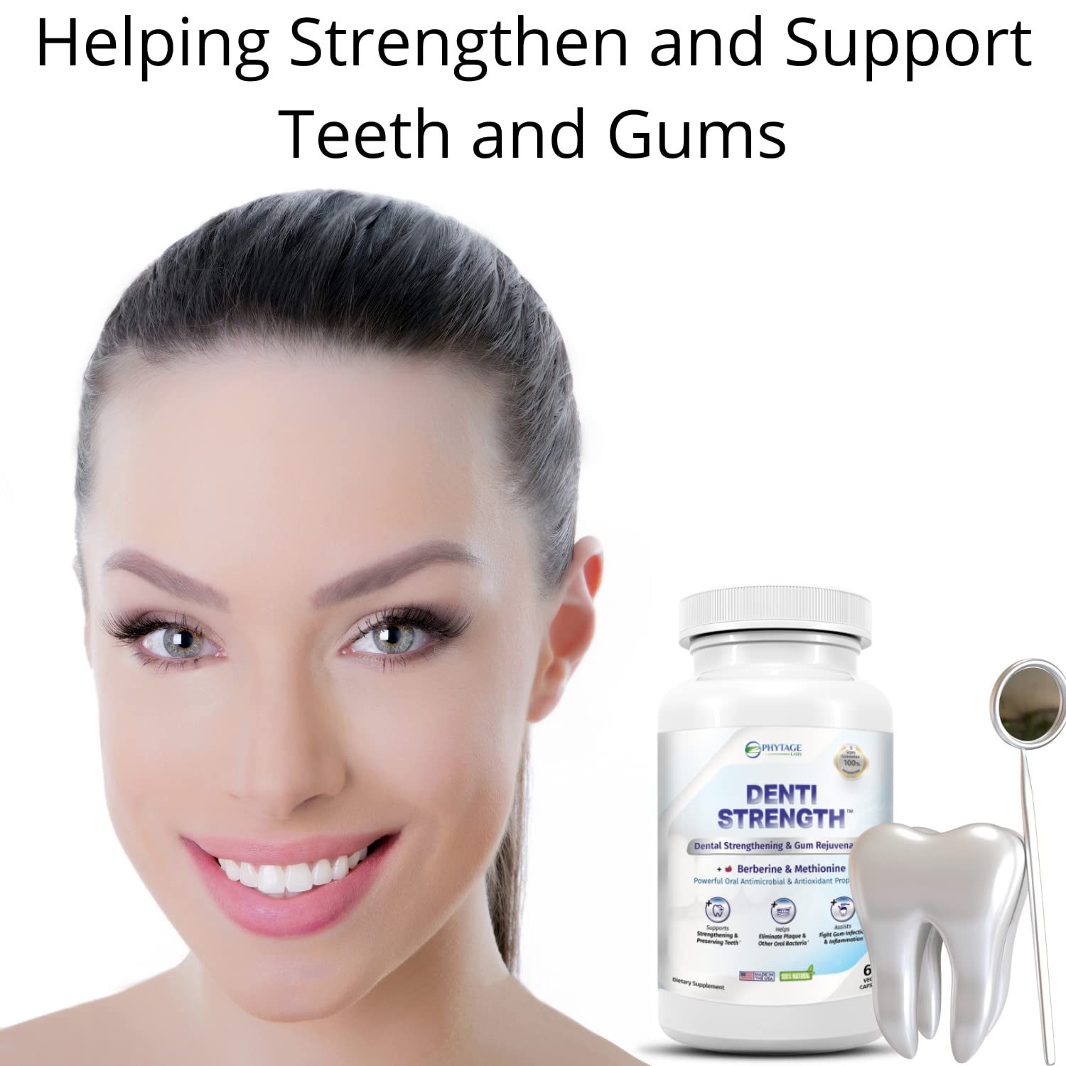 DENTI Strength A Healthy Solution for Teeth & Gums, Boosts Oral Health and  Combats Bad Breath 60 Veggie Capsules : Amazon.com.au: Health, Household &  Personal Care