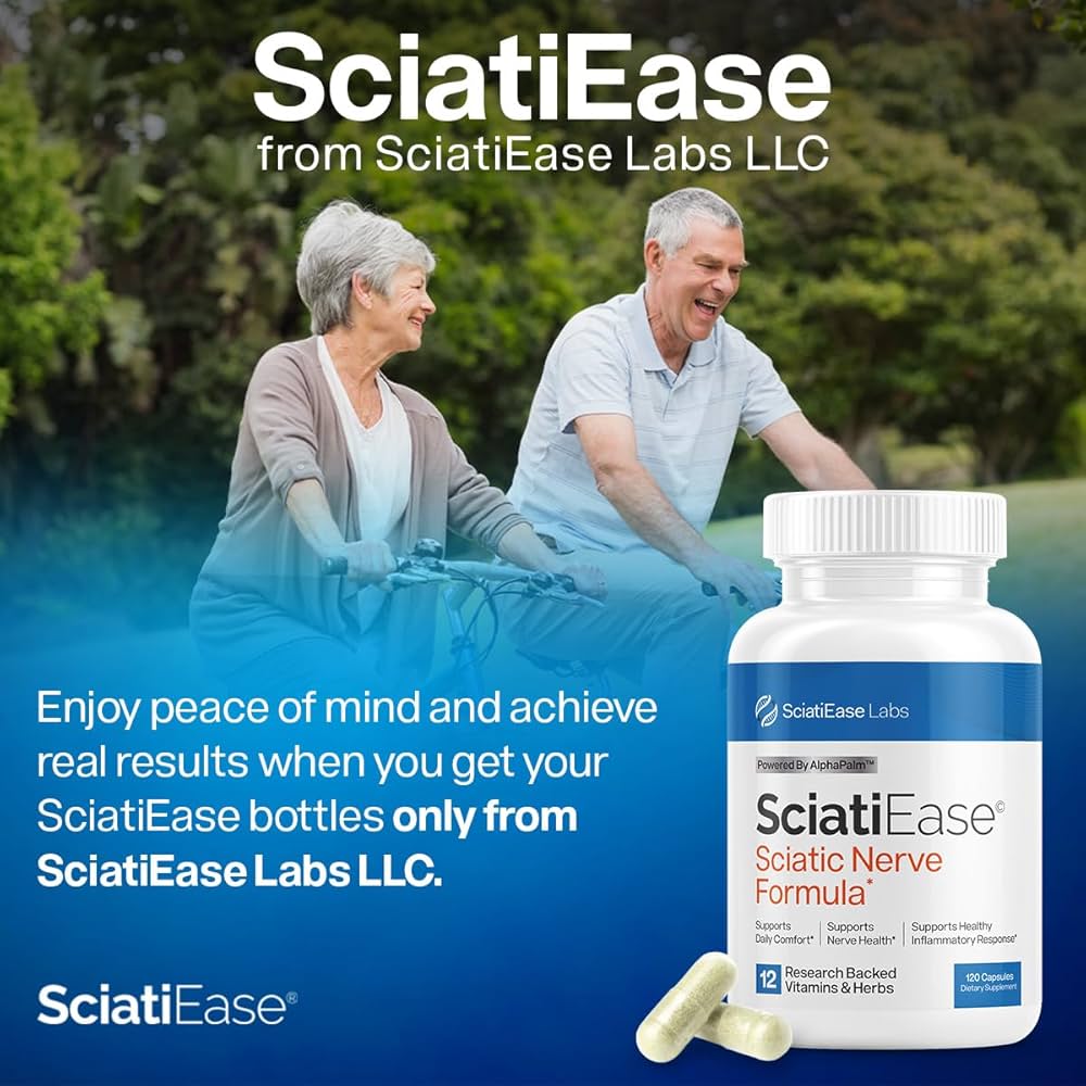 SciatiEase Sciatic Nerve Health Support Supplement - Nerve Support Formula  with AlphaPalm, Pea, Vitamin B Complex, Alpha Lipoic Acid 300mg - 120  Capsules: Buy Online at Best Price in UAE - Amazon.ae