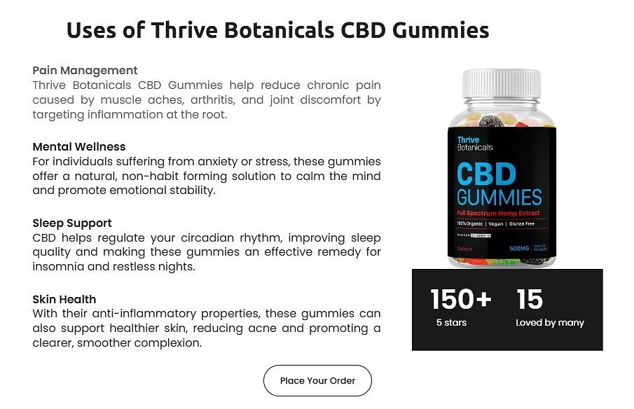 Thrive Botanicals CBD Gummies &ndash; Benefits, Price, Ingredients & Work - Zen  Studios Forums